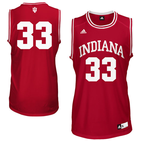 Men's Indiana Hoosiers #33 Crimson Basketball Jersey