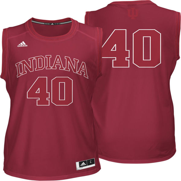 Men's Indiana Hoosiers #40 Crimson Basketball Jersey