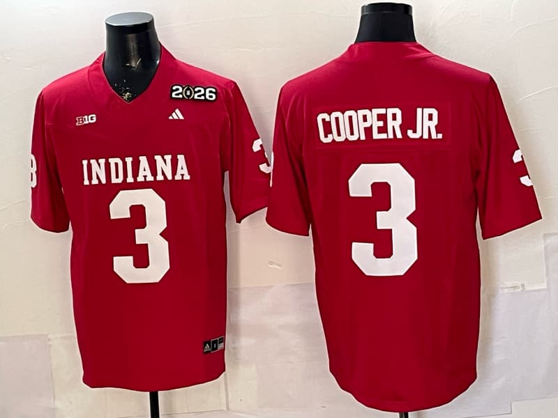 Men's Indiana Hoosiers  Vapor Limited Jersey V3 - All Stitched   Omar Cooper Jr. 3