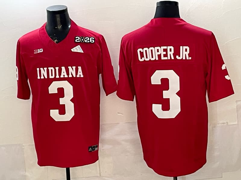Men's Indiana Hoosiers  Vapor Limited Jersey V3 - All Stitched   Omar Cooper Jr.3
