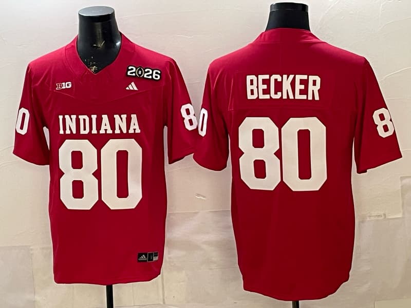 Men's Indiana Hoosiers  Vapor Limited Jersey V3 - All Stitched  Charlie Becker   #80