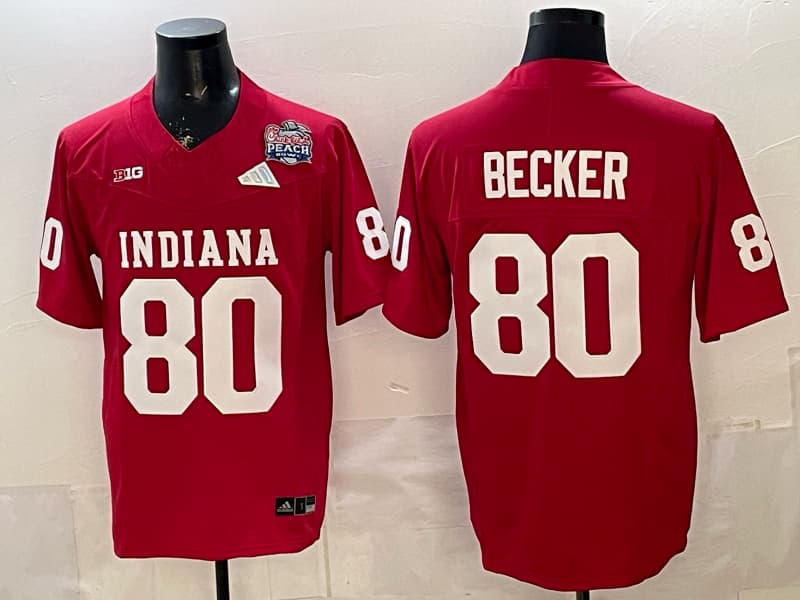 Men's Indiana Hoosiers  Vapor Limited Jersey V3 - All Stitched  Charlie Becker  80