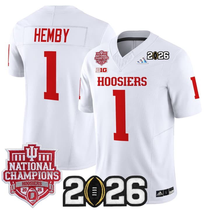 Men's Indiana Hoosiers 2025  Vapor Limited Jersey V2 - All Stitched  #1  Roman  Hemby