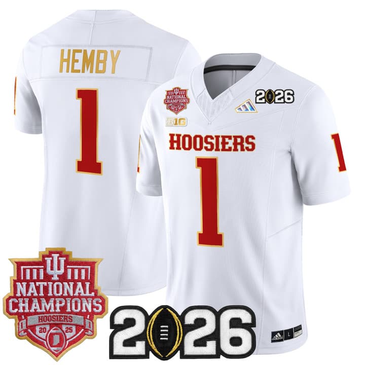 Men's Indiana Hoosiers 2025  Vapor Limited Jersey V2 - All Stitched  #1 Roman    Hemby