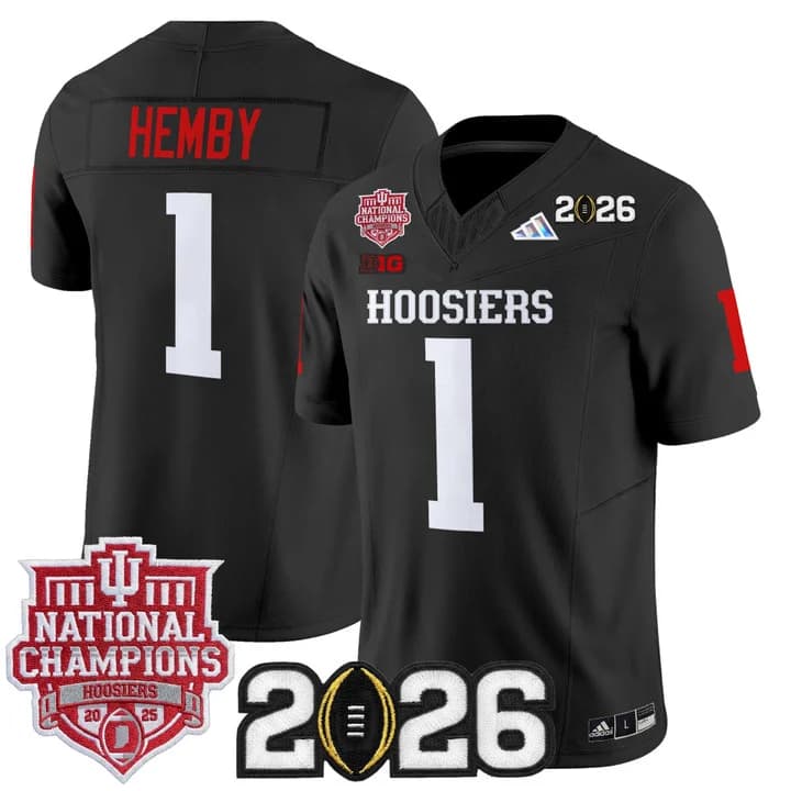 Men's Indiana Hoosiers 2025  Vapor Limited Jersey V2 - All Stitched  #1 Roman  Hemby