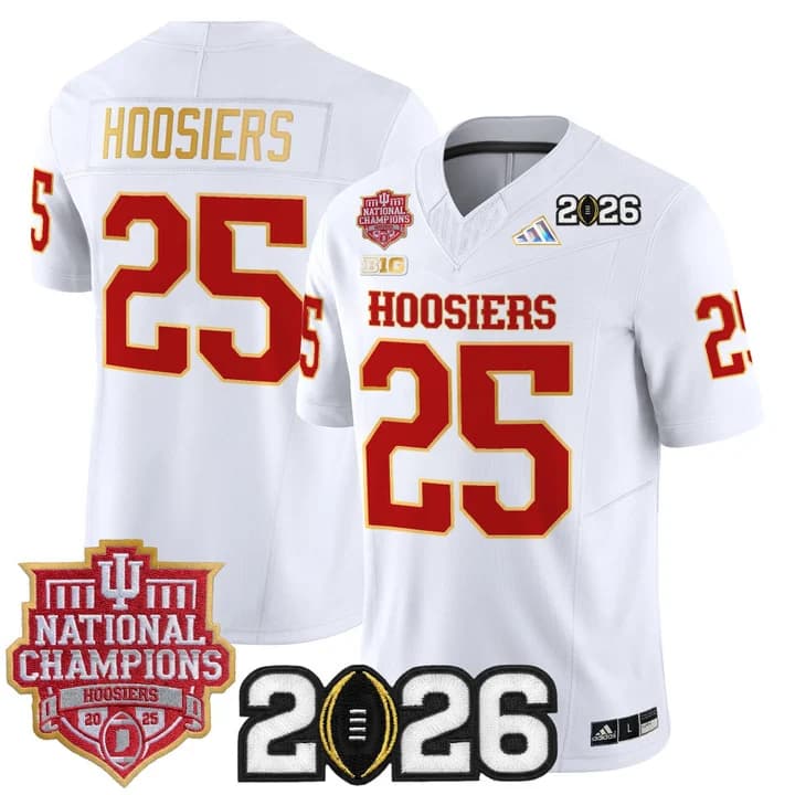 Men's Indiana Hoosiers 2025  Vapor Limited Jersey V2 - All Stitched  #25  Hoosiers