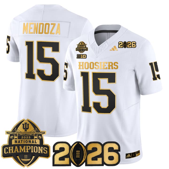 Men's Indiana Hoosiers 2025  Vapor Limited Jersey V2 - All Stitched  15  Fernando Mendoza