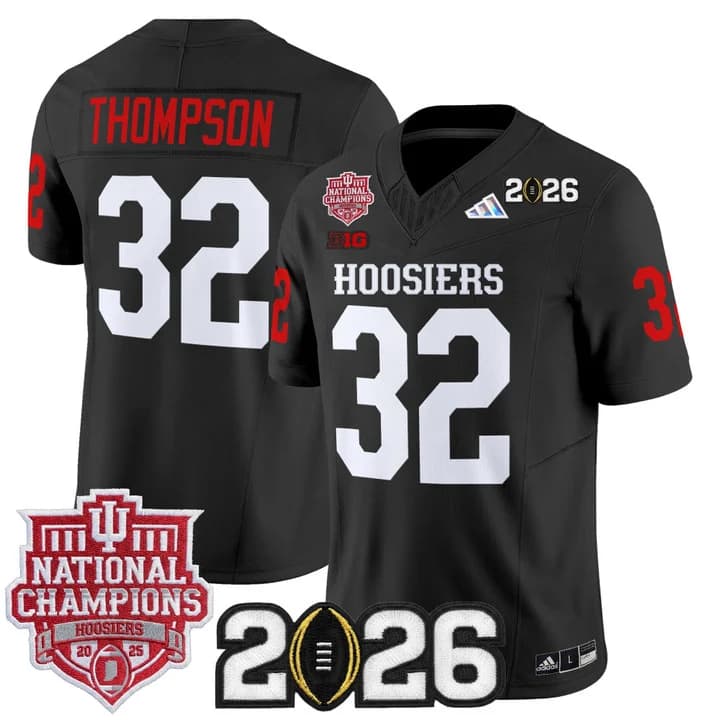 Men's Indiana Hoosiers 2025  Vapor Limited Jersey V2 - All Stitched  32  Anthony  Thompson