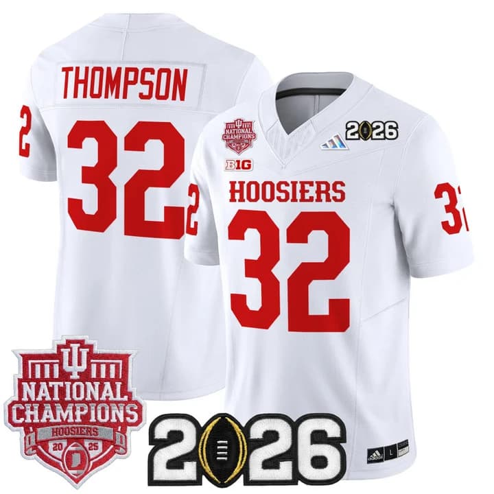 Men's Indiana Hoosiers 2025  Vapor Limited Jersey V2 - All Stitched  32 Anthony Thompson