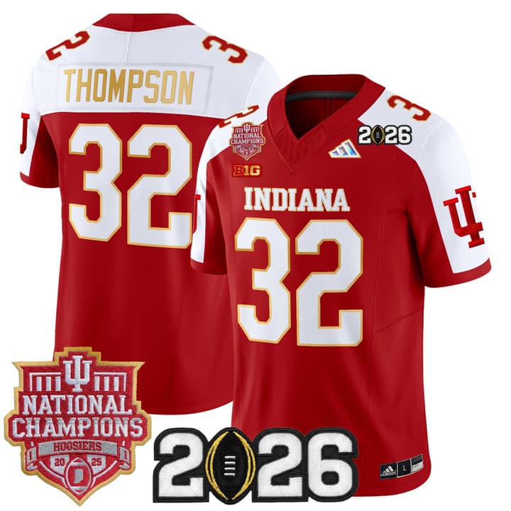 Men's Indiana Hoosiers 2025  Vapor Limited Jersey V2 - All Stitched  Anthony Thompson   32