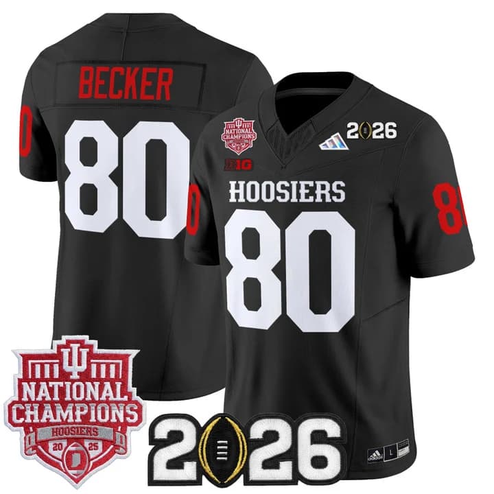 Men's Indiana Hoosiers 2025  Vapor Limited Jersey V2 - All Stitched  Charlie Becker  80