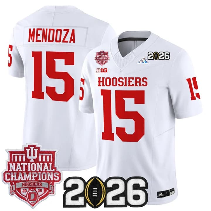 Men's Indiana Hoosiers 2025  Vapor Limited Jersey V2 - All Stitched  Fernando   Mendoza #15