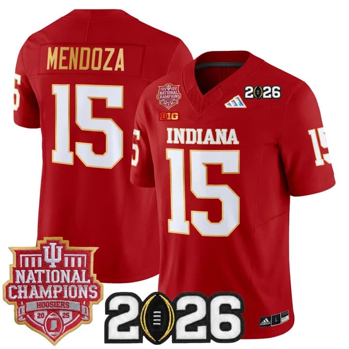 Men's Indiana Hoosiers 2025  Vapor Limited Jersey V2 - All Stitched  Fernando  Mendoza #15