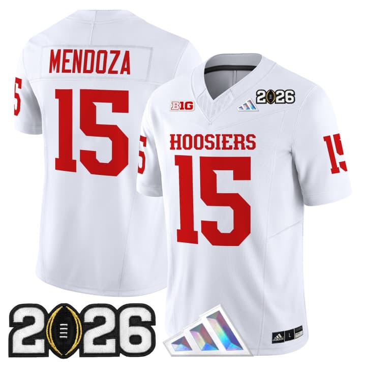 Men's Indiana Hoosiers 2025  Vapor Limited Jersey V2 - All Stitched  Fernando Mendoza    15
