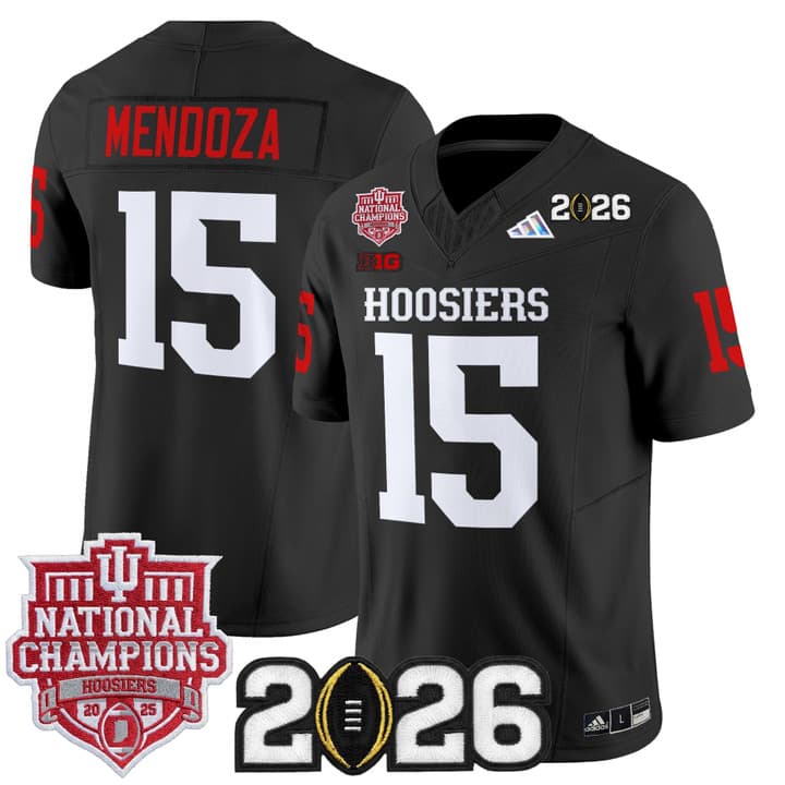 Men's Indiana Hoosiers 2025  Vapor Limited Jersey V2 - All Stitched  Fernando Mendoza   15