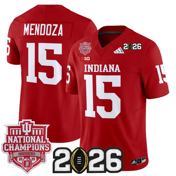 Men's Indiana Hoosiers 2025  Vapor Limited Jersey V2 - All Stitched  Fernando Mendoza --15