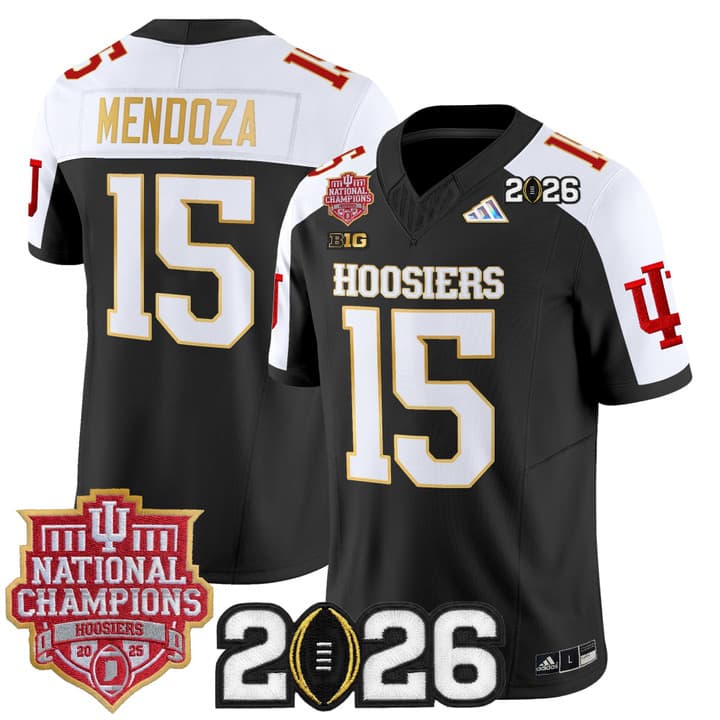Men's Indiana Hoosiers 2025  Vapor Limited Jersey V2 - All Stitched  Fernando Mendoza#  15