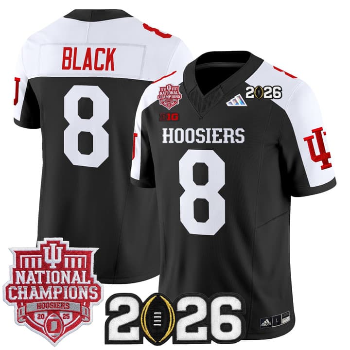 Men's Indiana Hoosiers 2025  Vapor Limited Jersey V2 - All Stitched  Kaelon  Black - 8