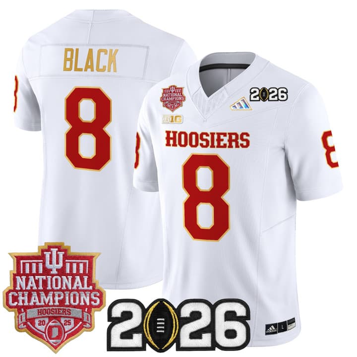 Men's Indiana Hoosiers 2025  Vapor Limited Jersey V2 - All Stitched  Kaelon  Black-8