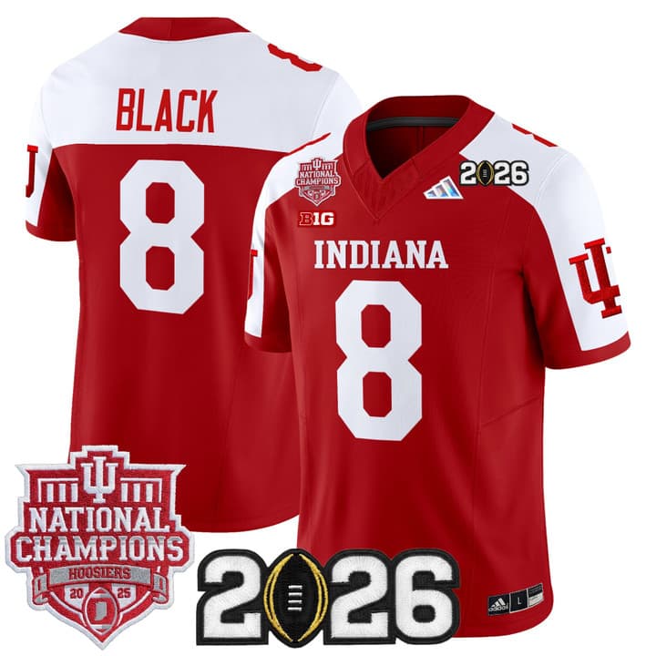 Men's Indiana Hoosiers 2025  Vapor Limited Jersey V2 - All Stitched  Kaelon BlacK8