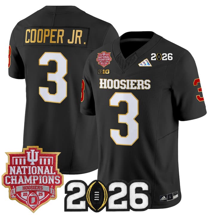 Men's Indiana Hoosiers 2025  Vapor Limited Jersey V2 - All Stitched  Omar    Cooper Jr. 3