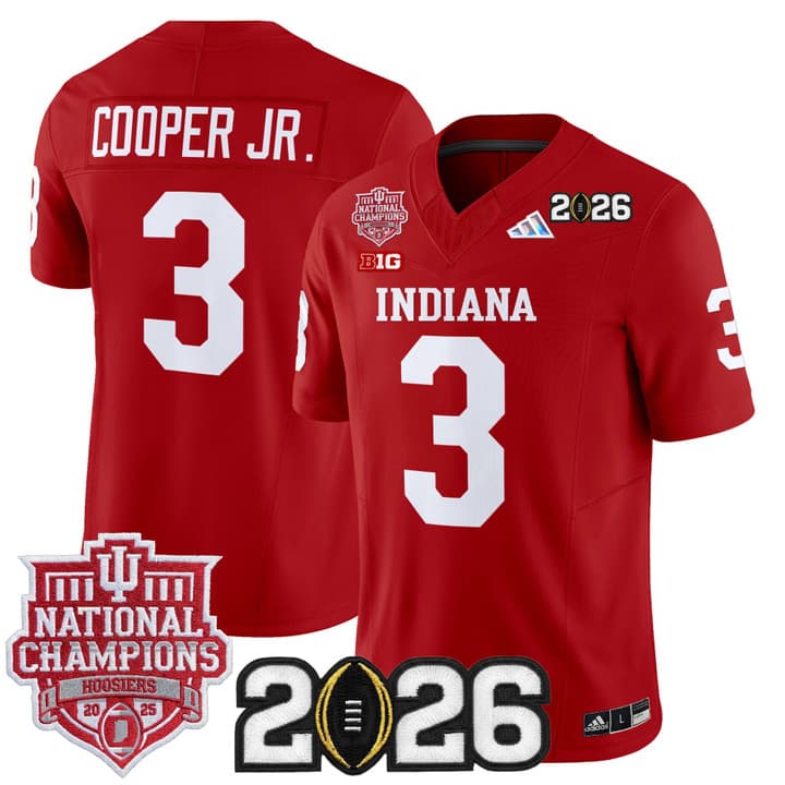 Men's Indiana Hoosiers 2025  Vapor Limited Jersey V2 - All Stitched  Omar  Cooper Jr. #3