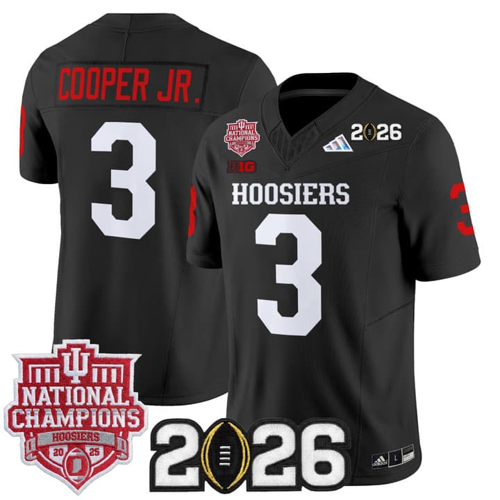 Men's Indiana Hoosiers 2025  Vapor Limited Jersey V2 - All Stitched  Omar Cooper Jr. 3