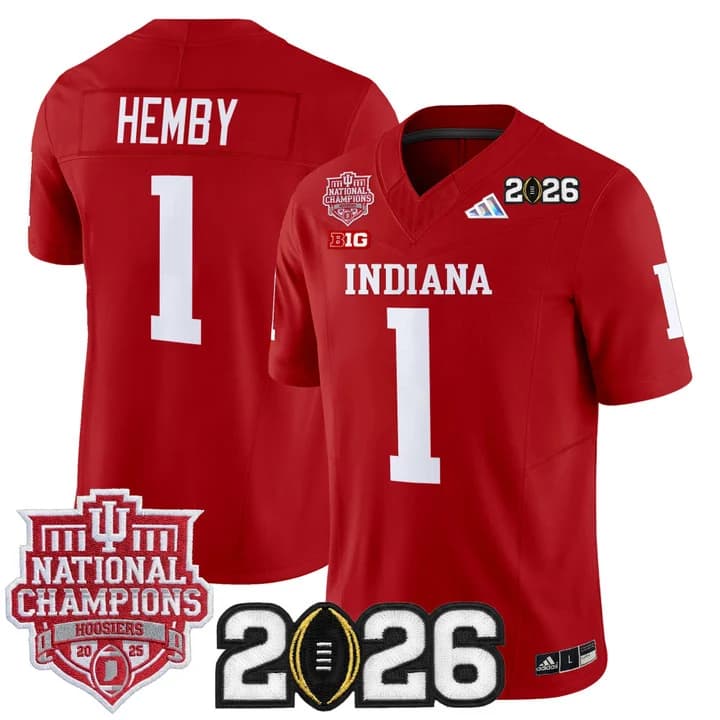 Men's Indiana Hoosiers 2025  Vapor Limited Jersey V2 - All Stitched  Roman Hemby  #1