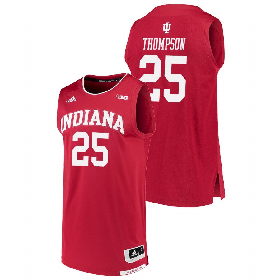 Men's Indiana Hoosiers Crimson Race Thompson College Basketball Jersey