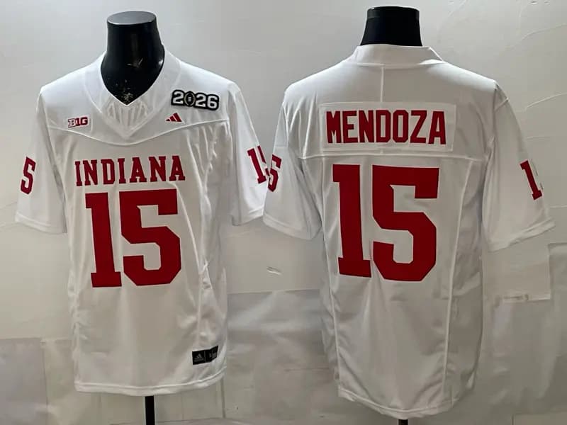 Men's Indiana Hoosiers Vapor Limited Jersey V3 - All Stitched .Fernando  Mendoza# 15