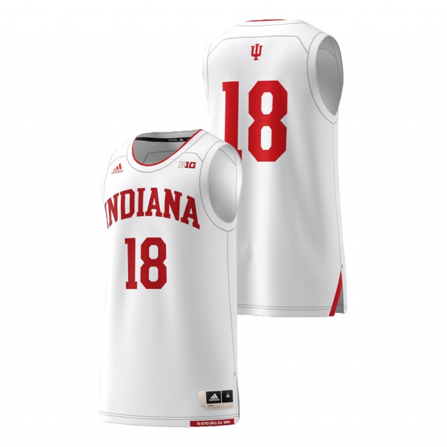 Men's Indiana Hoosiers White Adidas Replica College Basketball Swingman Jersey