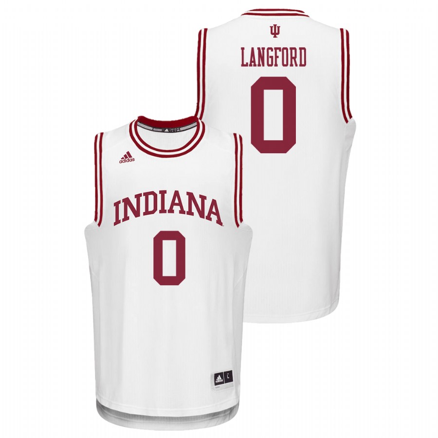Men's Indiana Hoosiers White Romeo Langford College Basketball Jersey