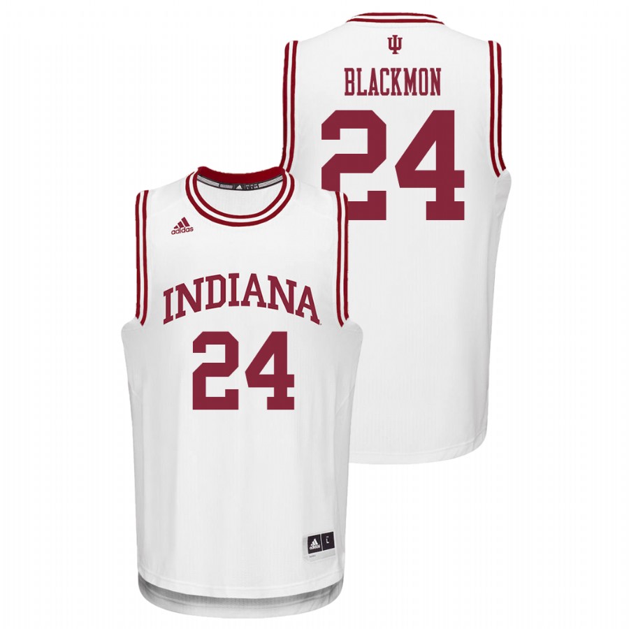 Men's Indiana Hoosiers White Vijay Blackmon College Basketball Jersey