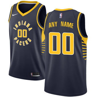 Men's Indiana Pacers Navy Custom Jersey