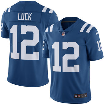 Men's Indianapolis #12 Colts Andrew Luck Nike Royal Color Rush Limited Jersey
