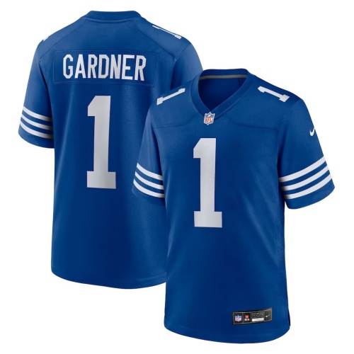 Men's Indianapolis Colts #1 Sauce Gardner Blue Vapor Limited Stitched Football Jersey