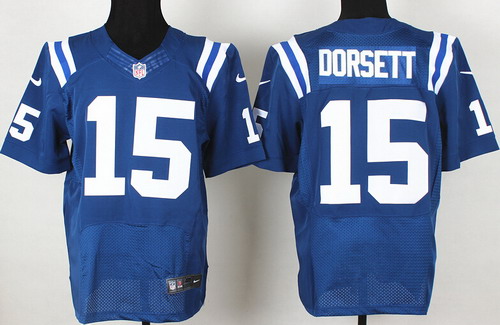 Men's Indianapolis Colts #15 Phillip Dorsett Home Blue Nike Elite Stitched Jersey