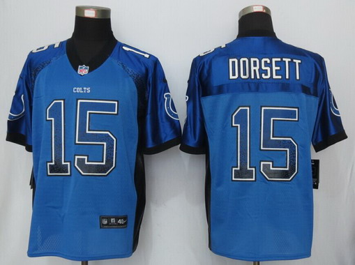 Men's Indianapolis Colts #15 Phillip Dorsett Royal Blue Drift Fashion NFL Nike Elite Stitched Jersey