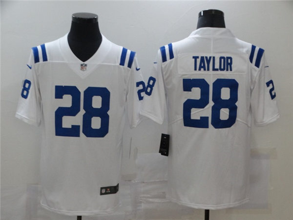 Men's Indianapolis Colts #28 Jonathan Taylor Nike White NFL Vapor Limited Stitched Jersey