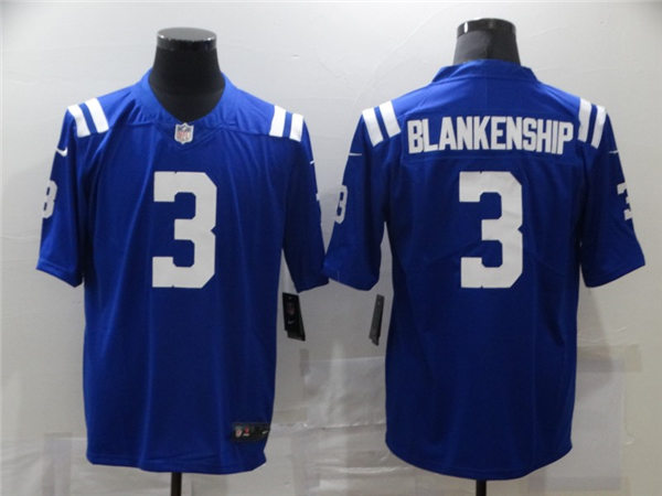 Men's Indianapolis Colts #3 Rodrigo Blankenship Nike Royal NFL Vapor Limited Stitched Jersey