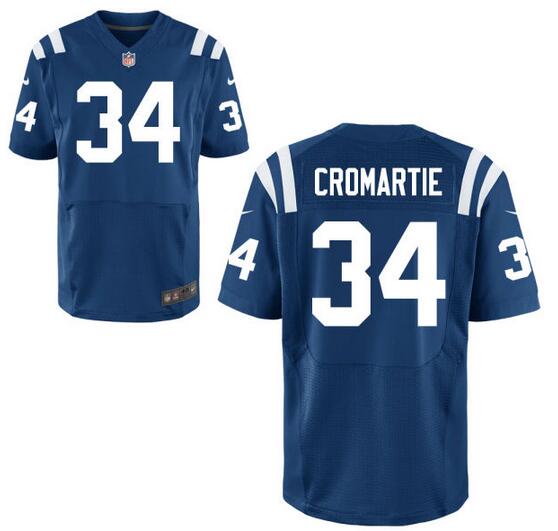 Men's Indianapolis Colts #34 Antonio Cromartie Royal Blue Team Color Nike Elite Jersey