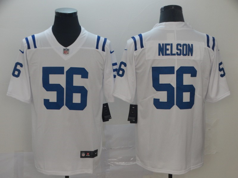 Men's Indianapolis Colts #56 Quenton Nelson Nike White NFL Vapor Limited Stitched Jersey