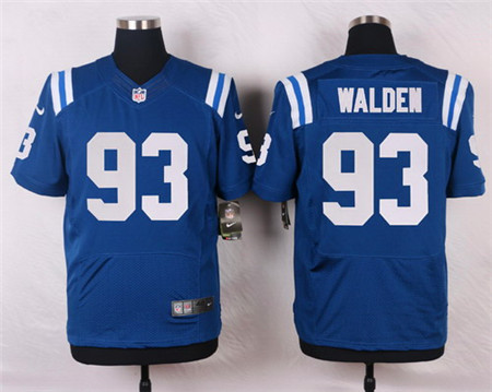 Men's Indianapolis Colts #93 Erik Walden Royal Blue Team Color NFL Nike Elite Stitched Jersey