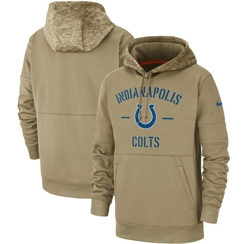 Men's Indianapolis Colts 2019 Salute To Service Sideline Therma Pullover Hoodie
