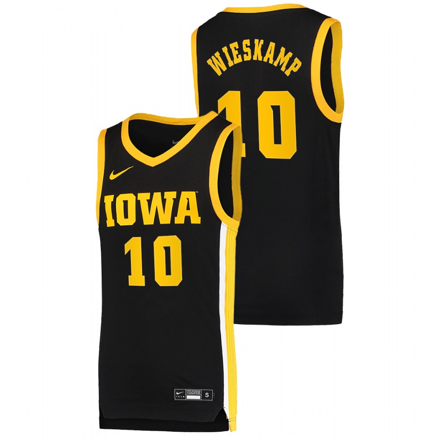 Men's Iowa Hawkeyes Joe Wieskamp Basketball 2021 Dri-FIT Swingman Jersey Black
