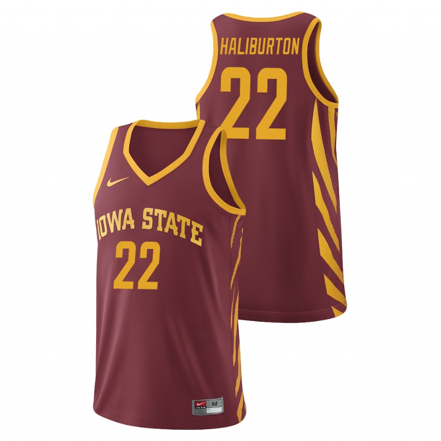 Men's Iowa State Cyclones Cardinal Tyrese Haliburton College Basketball Jersey