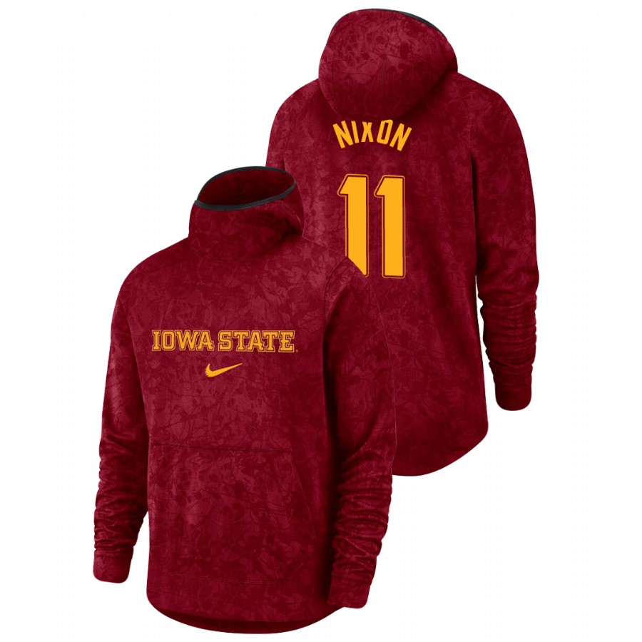 Men's Iowa State Cyclones Prentiss Nixon Cardinal Basketball Spotlight Team Logo Pullover Hoodie
