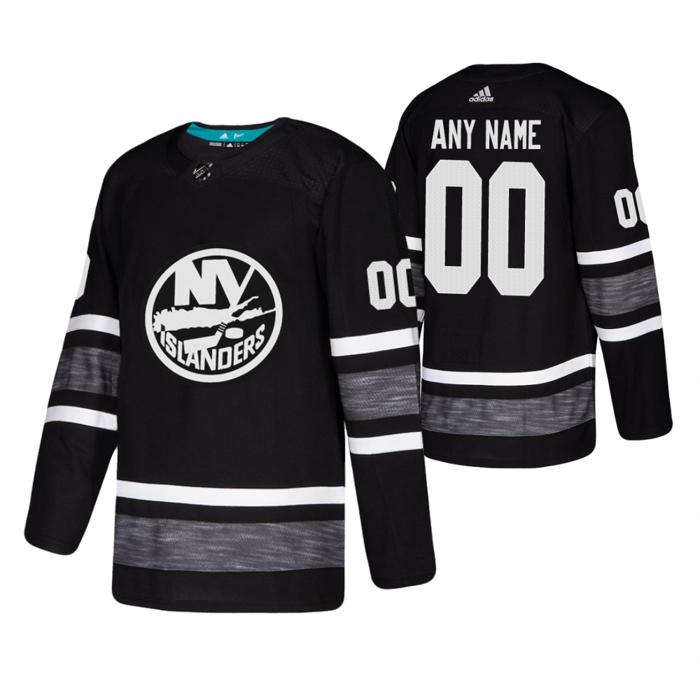 Men's Islanders #00 Custom Black 2019 NHL All-Star Jersey