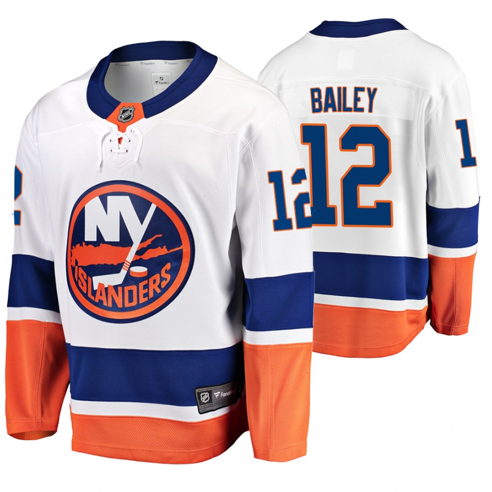 Men's Islanders #12 Josh Bailey Fanatics Branded Away Breakaway Jersey White