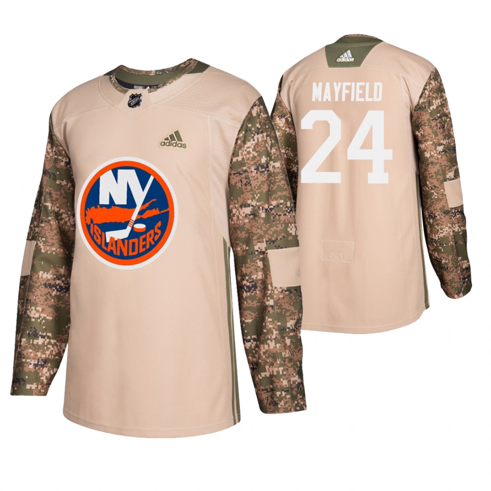 Men's Islanders #24 Scott Mayfield Veterans Day Jersey - Camo